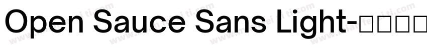 Open Sauce Sans Light字体转换